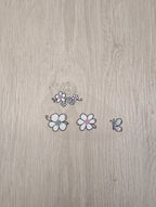 Bügelbild Blumen mit Schmetterling