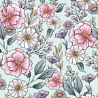 Blumen / floraler Stoff SummerFlower