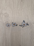 Bügelbild 3 kleine Blumen
