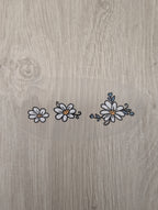 Bügelbild 3 kleine Blumen